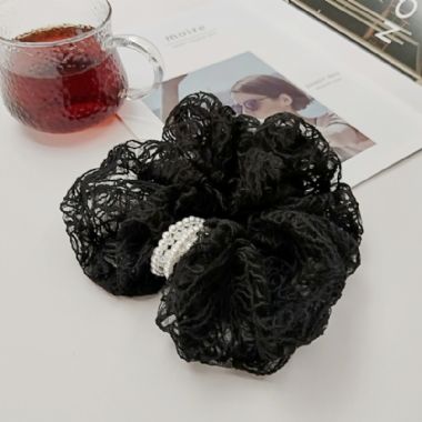 OKBA59162蕾丝黑色低调奢华百搭大肠圈
标签:发圈发绳||仿珍珠  蕾丝